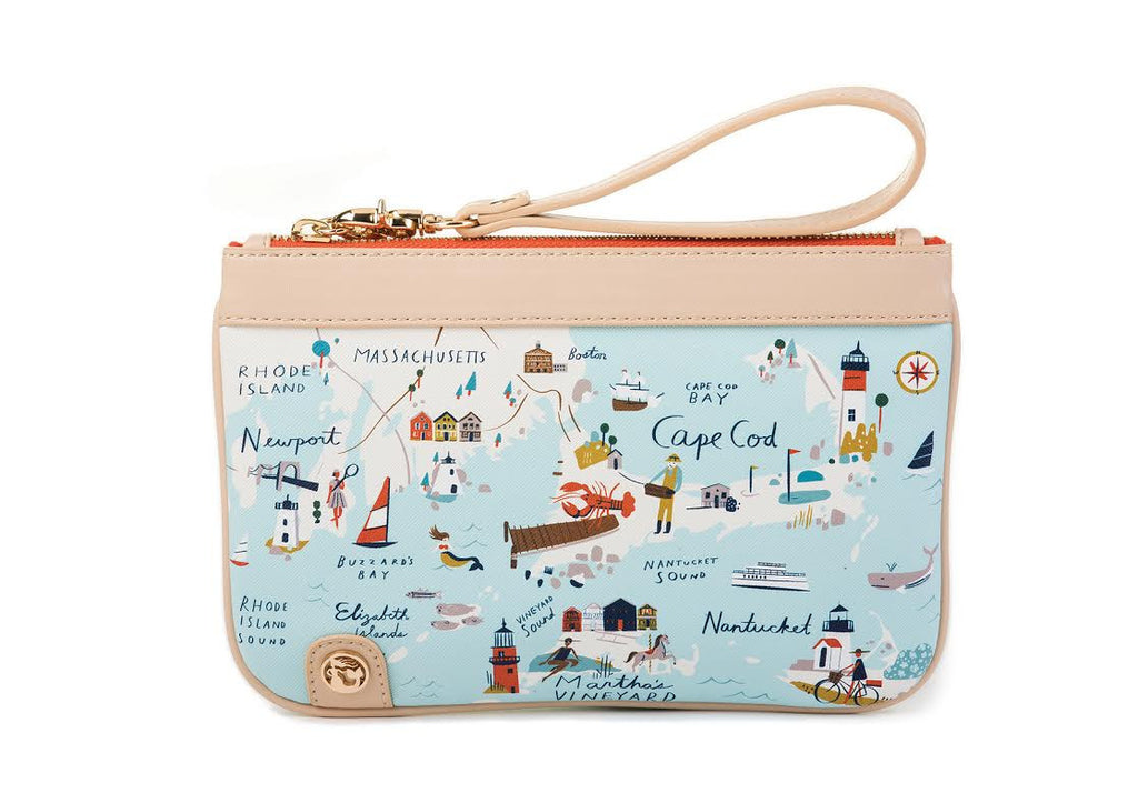 Northeastern Harbors Zip Wristlet
