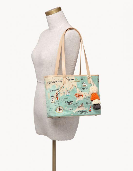 Northeastern Harbors Embroidered Tote